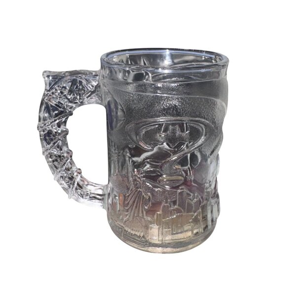 Vintage McDonalds Flintstones & Batman Forever Glass Mug Set 6 - Picture 3 of 11